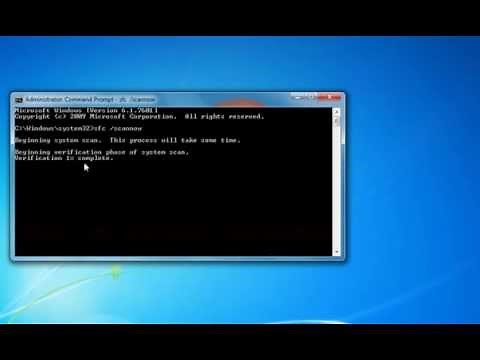 How to Run Sfc /scannow command in Windows 7