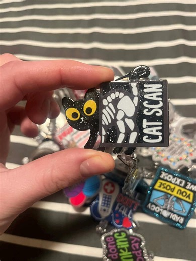 CAT Scan Badge Reel Funny Radiology Badge Reel CT Tech Nurse Medical ID Holder - Etsy