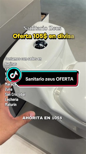 Sanitarios (poceta) Zeus Contamos con sedes en Barinas Lara Valencia Caracas Maracay Zulia San Cristobal Lechería Maturin#WhatsApp 04120429416