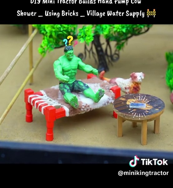 DIY Mini Tractor Hand Pump Cow Shower Build