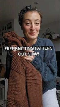 YAY WE DID IT 🎉🎉 free knit sweater pattern on my youtube channel ❤️ #knittutorial