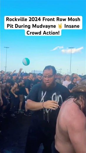 Rockville 2024 Front Row Mosh Pit During Mudvayne 🤘 Insane Crowd Action!