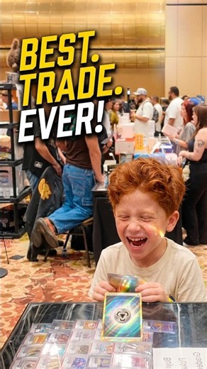 When your dad helps you make the trade of a lifetime #pokemon #pokemontcg #wholesome