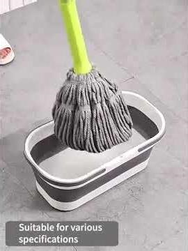 Rectangular Silicone Folding Bucket | Foldable Mop Bucket for Home, Car Wash & Camping