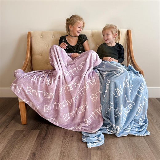 Personalized Kids Name Blanket - Etsy