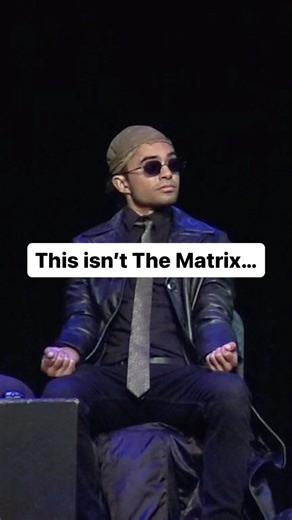 3.2M views · 38K reactions | Or is it… . . . As seen in I Mostly Blame Myself @theplayerstheatrenyc sketch title: The Matrix: Repilled written by: Nick Shanman music by: Justin Cooper lighting by: @patrick.moriarty_ Tix to our live shows available in our bio! #matrix #thematrix #neo #morpheus #trinity #parody #funny #sketch #show #sketchcomedy #comedy #imbm | I Mostly Blame Myself | Facebook