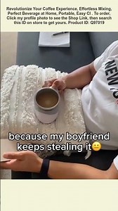 This is an electric self-stirring coffee mug.