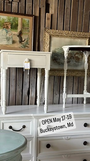 ONE WEEKEND, TWO LOCATIONS! Here’s your last peek at just a small portion of what you’ll find in Buckeystown this weekend. OPEN May 17-19, 10am-4pm Foodtrucks Friday (Blue’s Pizza) and Sunday (@threedaughtersfoodtruck Wine tasting all weekend (@loewvineyardswine Local baked goods all weekend (@the.queenbakery, @__bubblebuttbaker ) #buckeystownmd #chartreuseandco #vintagemarket | Chartreuse & co.