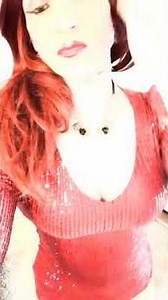 iona TV Red Sequin Dress "Close up"