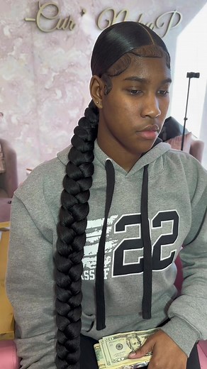 Black Girl Braided Ponytail Hairstyle Tutorial