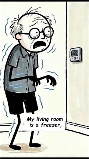 Robert vs Thermostat | Grumpy Stickman 🍻🏁#GrumpyStickman#SeniorHumor