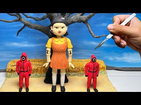 Sculpting Squid Game Doll with Polymer Clay | Kay‘s Clay