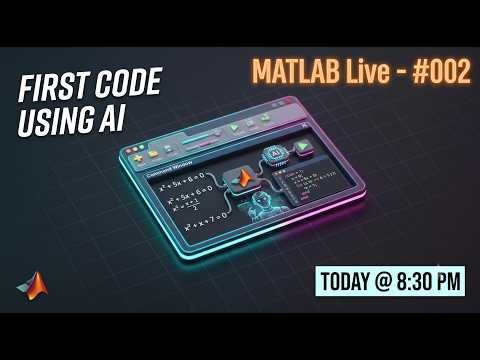 MATLAB_Live-#002: First Code (Solving Equations) using AI