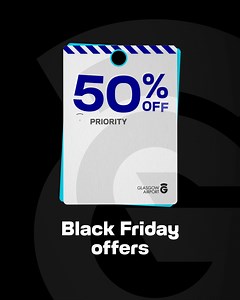  BLACK FRIDAY HAS LANDED  Book now for HUGE savings on parking, lounge and priority security ✈ | Glasgow Airport | Facebook