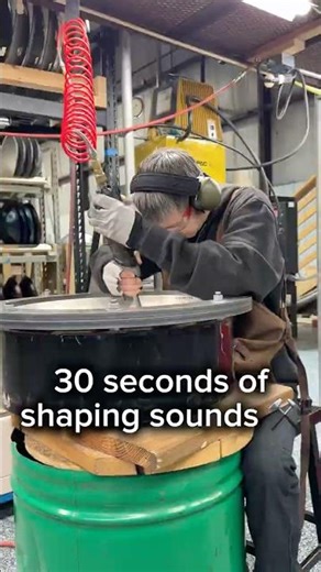 Shaping in the shop 🔨 #handpan #isthmusinstruments #handpanlife