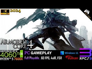 Armored Core 4 PC Gameplay | RPCS3 | Full Playable | PS3 Emulator | 2k60FPS | 2024 Latest