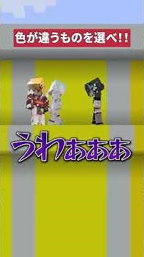 【マイクラ】1つだけ色が違うものを選べ！！【#ミリプロ】