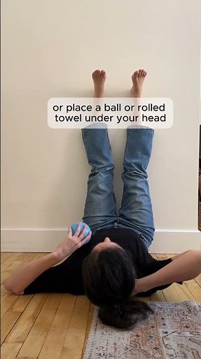 Legs Up the Wall for Fascia Release (Myofascial Stretching)