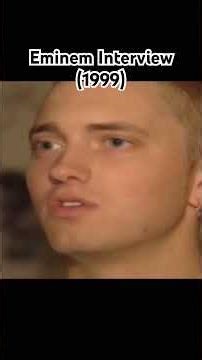 Eminem 1999 Interview #rap #hiphop #eminem #classic