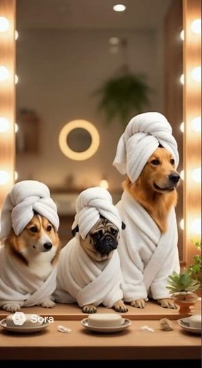 Relaxing Dog Spa Day | Golden Retrievers Enjoy a Luxurious Facial & Massage!