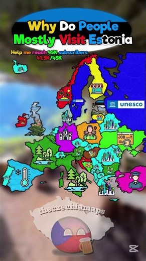 Why Do People Mostly Visit Estonia #map #mapping #geoportal #europe #mapguide #europe #geography