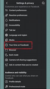 Facebook Time Management settings | Facebook Tips #shorts