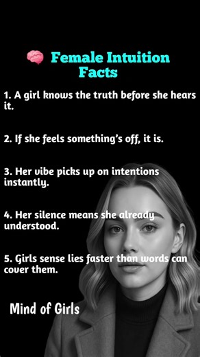 🧠 Female Intuition Facts You Never Knew #psycholgyfacts #facts #psychology