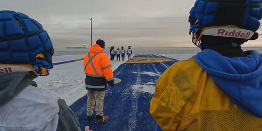Top-seeded Barrow Whalers host Kenai for a playoff game on ‘northernmost football field in America’