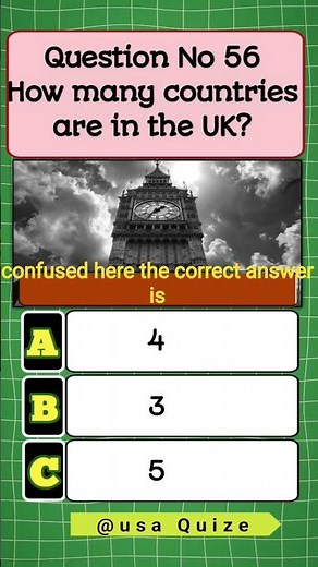 How Many Countries Are in the United Kingdom? 🇬🇧 | Easy Quiz! #itsquiztime #grandquiz #speedquiz