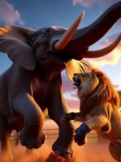 *Little Mouse Boxing with King Of Jungle 🔥