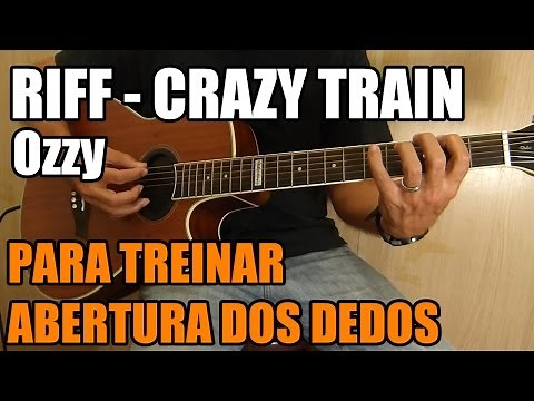Riff Crazy Train - Ozzy (para treinar abertura dos dedos)