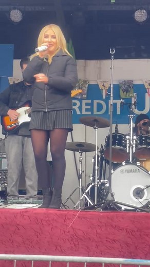 Dancing with Cliona Hagan at Ballinasloe Annual Horse Fair 2025. | Myles Carroll