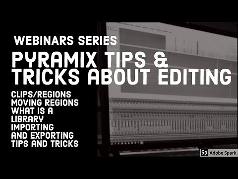 Pyramix - tips and tricks for editing (English)