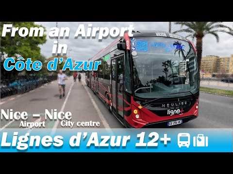 🇫🇷Most scenic and cheapest way to go from NICE airport to NICE city centre