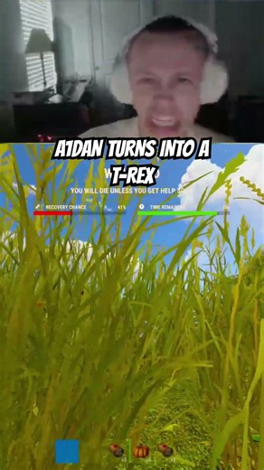 A1dan turns into a T-Rex