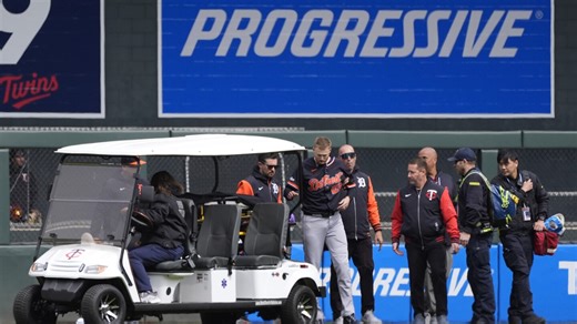 Tigers’ Parker Meadows hospitalized after head-to-head outfield collision with teammate Riley Greene