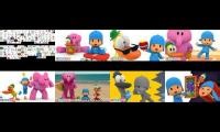 Mix of 8 videos from youtube : Pocoyo At the same time