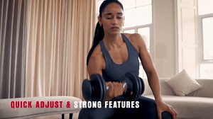 Keppi Adjustable Dumbbells Set-25lb/40lb/55lb/60lb, Anti-Slip Metal Fast Adjust Weight Handle, Exercise & Fitness for Full Body Workout - Adjustable Dumbbell Series