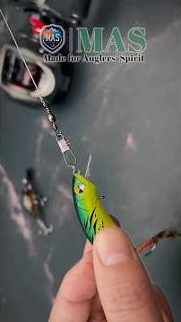 Correct snap swivel knot for hard lures. Simple, strong, and beginner-friendly 🎣 #fishingknot