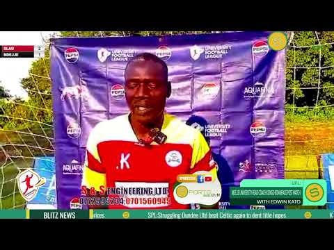 UFL:NDEJJE UNIVERSITY HEAD COACH KONGO BONNIFACE POST MATCH INTERVIEW AFTER THEIR 2-1 LOSS