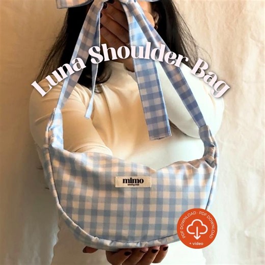 Luna Shoulder Bag Sewing Pattern: Beginner-friendly Crossbody Bag PDF Download With Video Tutorial - Etsy