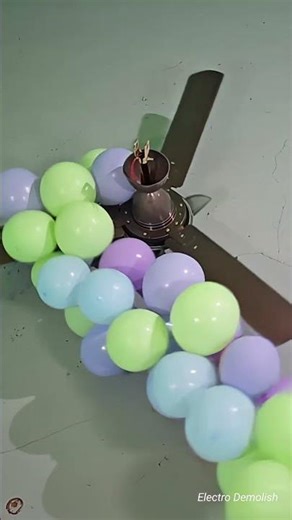I Hung Balloons Under a Ceiling Fan… Then It Fell! 🎈