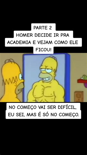 Homer Simpson na Academia: Transformação Musculosa