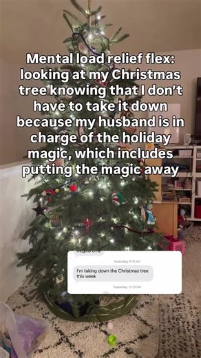 Mental load relief flex: having the privilege of not worrying about things I used to worry about.