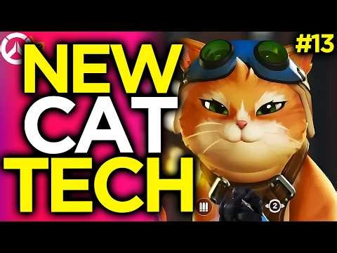Jet Jetpack Cat Tech Is BROKEN! - Overwatch Funny Moments #13