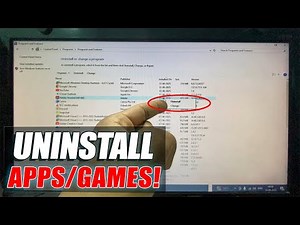 how to uninstall apps & games on windows pc?