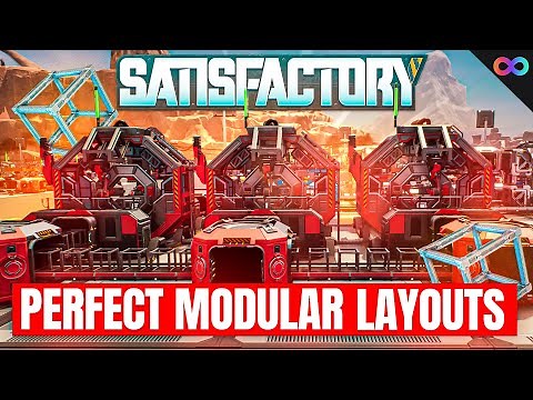 4 PERFECT Modular Frame Layouts for Satisfactory Update 8! (Beginner Guide)