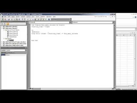 How to Create a Timeout or Pause Sleep Procedure in VBA Microsoft Excel 2010