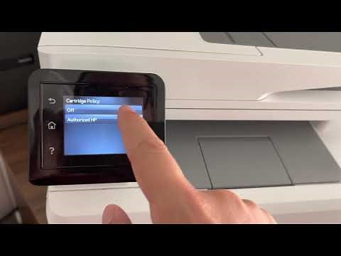 Disable Cartridge Protection and Cartridge Policy for HP M282nw M283fdn M283fdw M477dw M477fdw