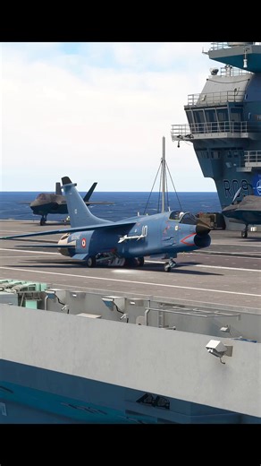 F-8 Amazing Takeoff From Aircraft Carrier | 𝗕 𝗟 𝗔 𝗖 𝗞 𝟰 𝟮 𝟬